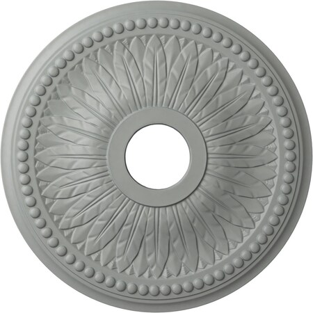 Ekena Millwork Bailey Ceiling Medallion (Fits Canopies up to 5 3/4"), 18"OD x 3 3/4"ID x 1 1/2"P, Primed White CM18BI